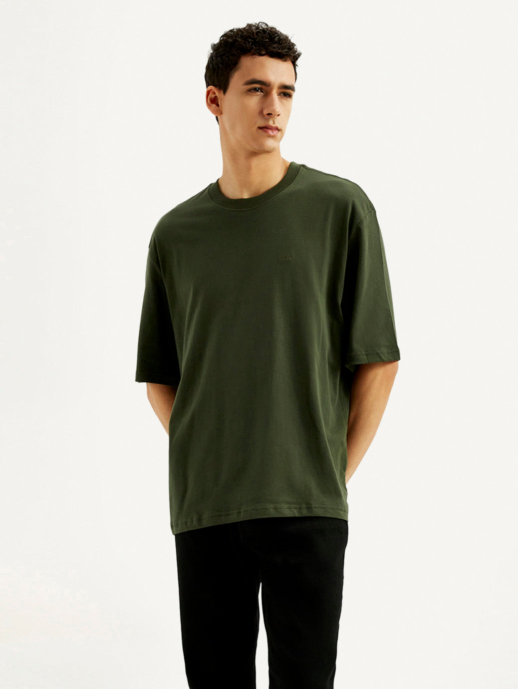Men's Solid Loose Fit T-shirt