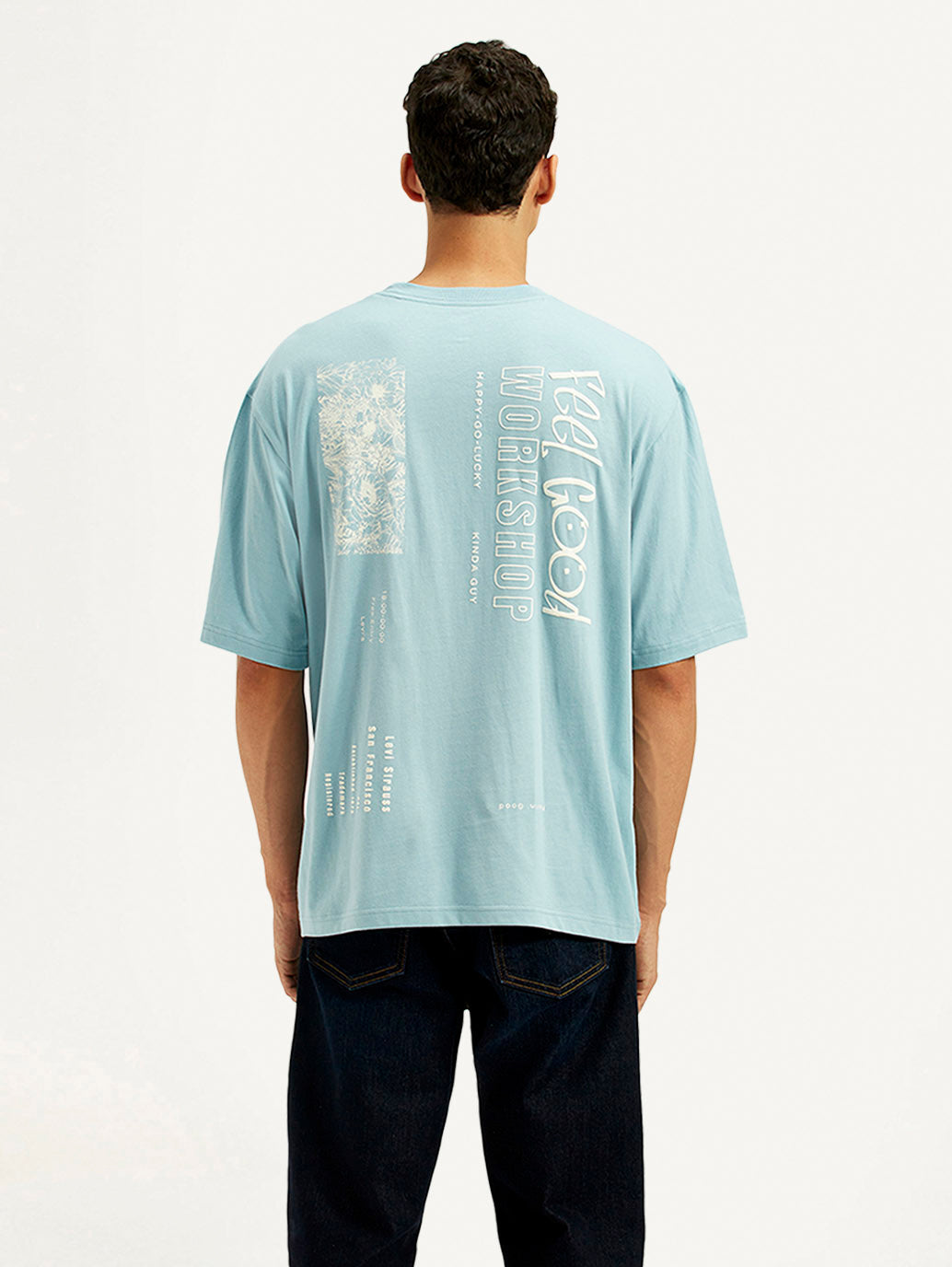 Men's Typography Loose Fit T-Shirt