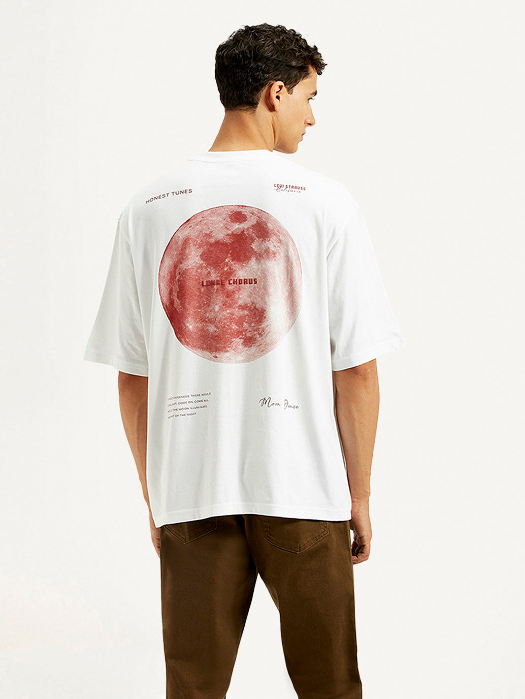 Men's Typography Loose Fit T-Shirt
