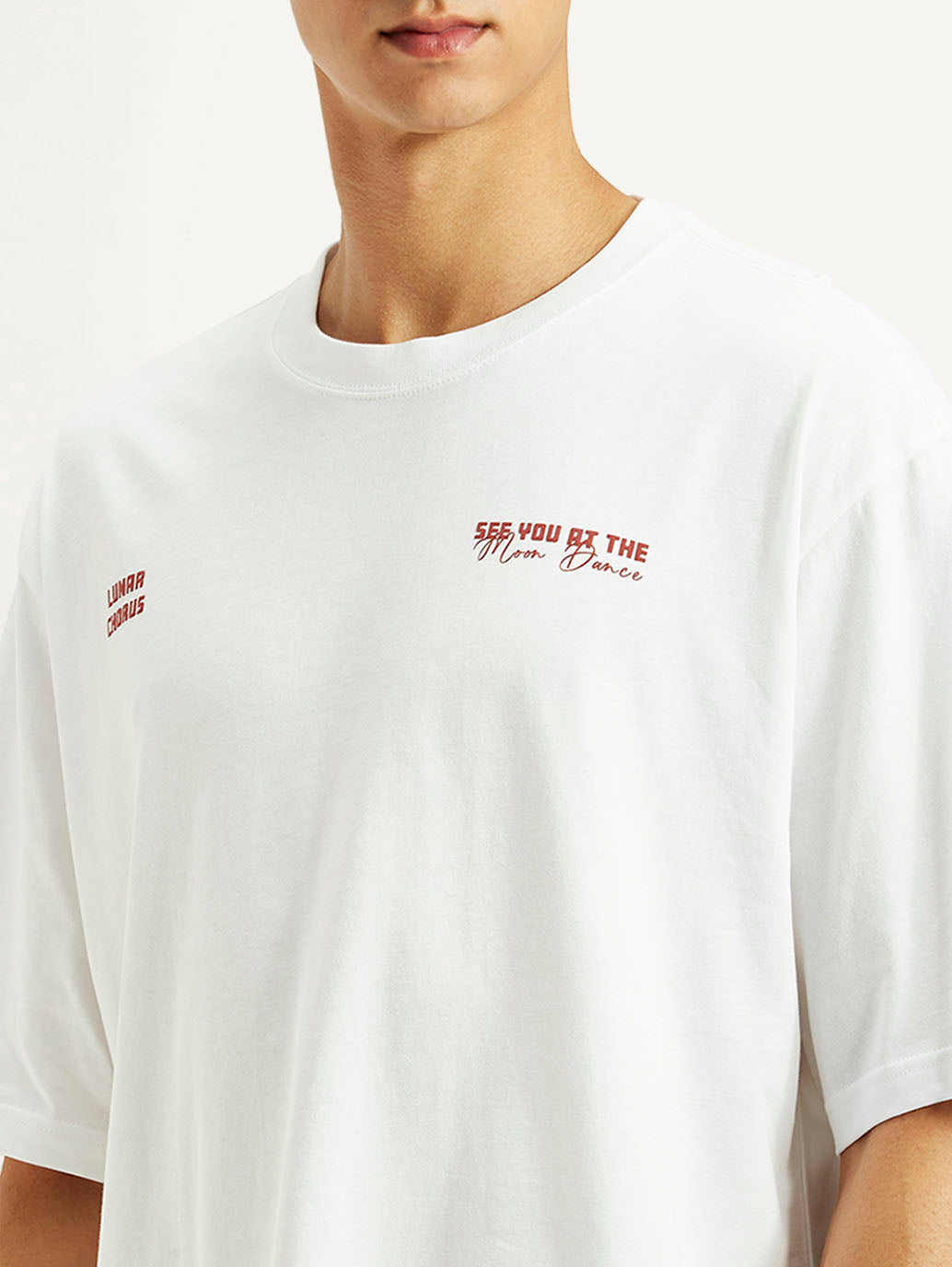 Men's Typography Loose Fit T-Shirt