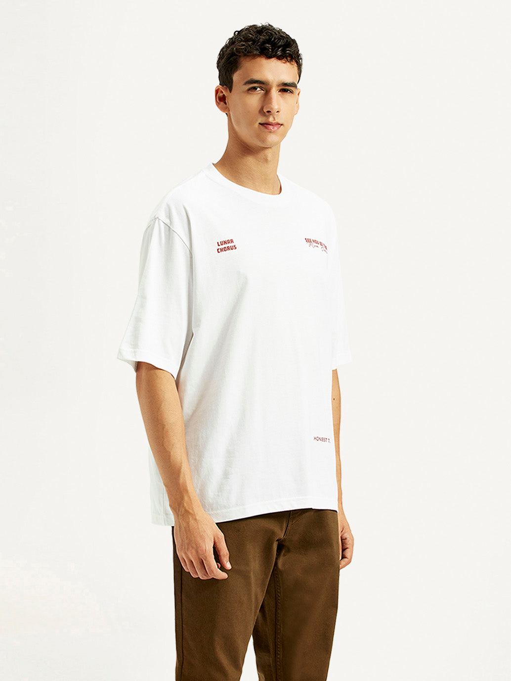 Men's Typography Loose Fit T-Shirt