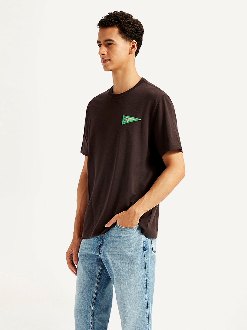 Men's Solid Crew Neck T-shirt