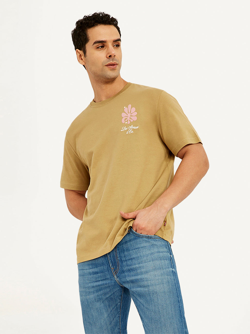 Men's Graphic Print Crew Neck T-Shirt
