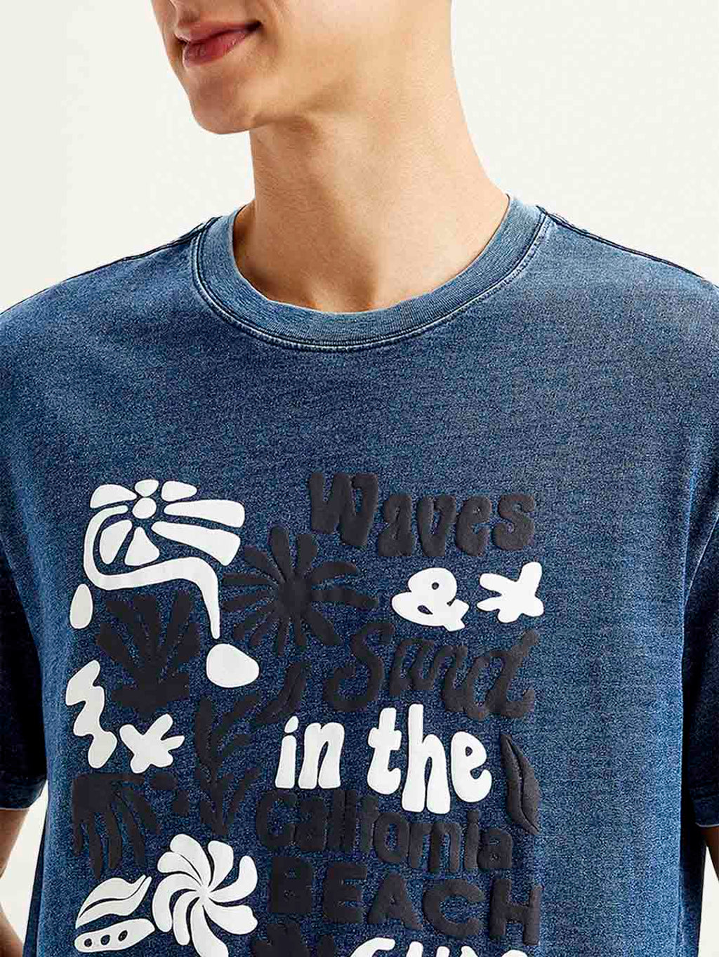 Men's Graphic Print Crew Neck T-shirt
