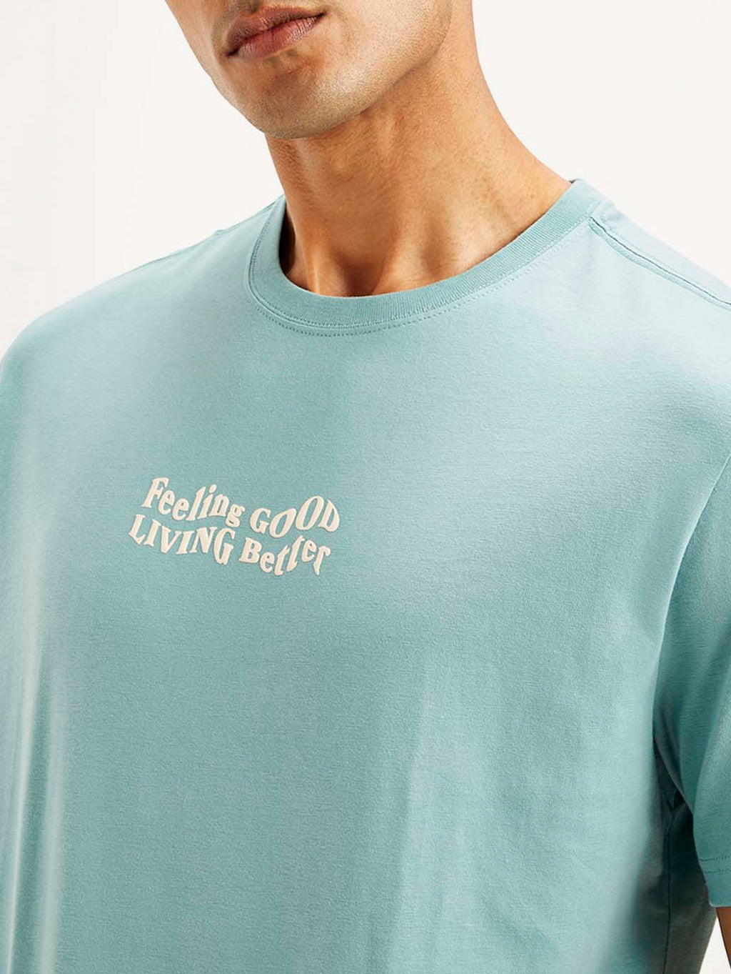 Men's Typography Crew Neck T-shirt