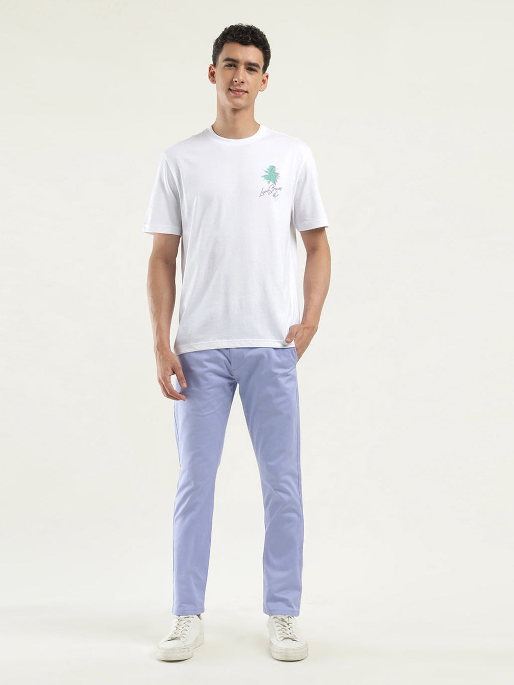 Men's Solid Crew Neck T-Shirt