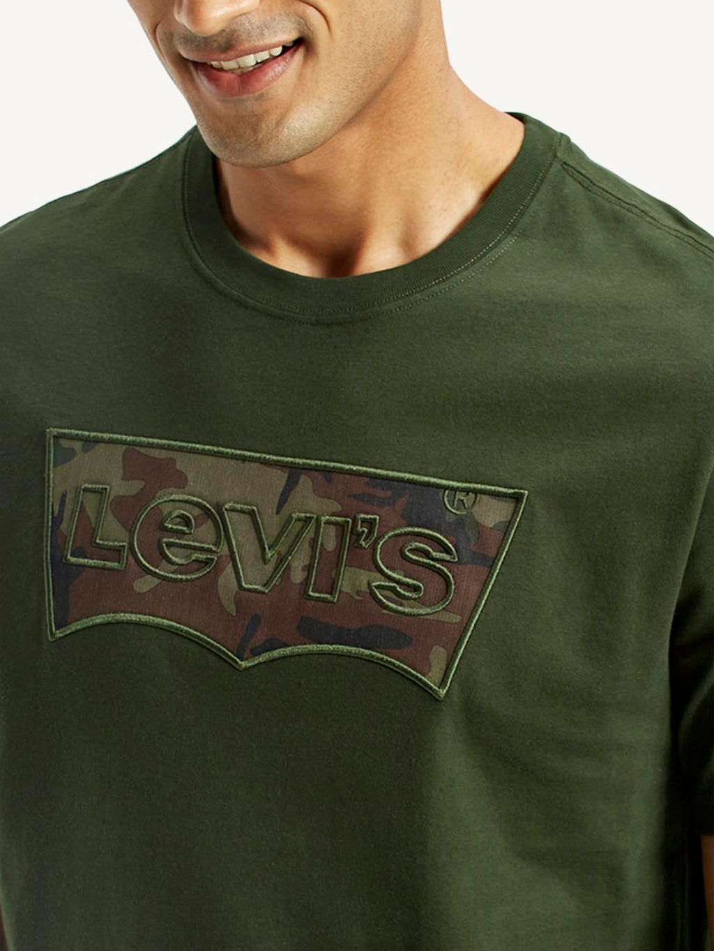 Men's Camo Print Regular Fit T-Shirt
