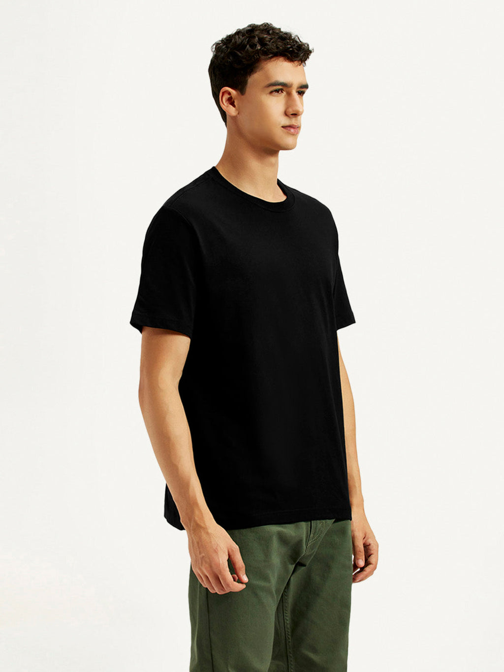 Men's Solid Crew Neck T-shirt