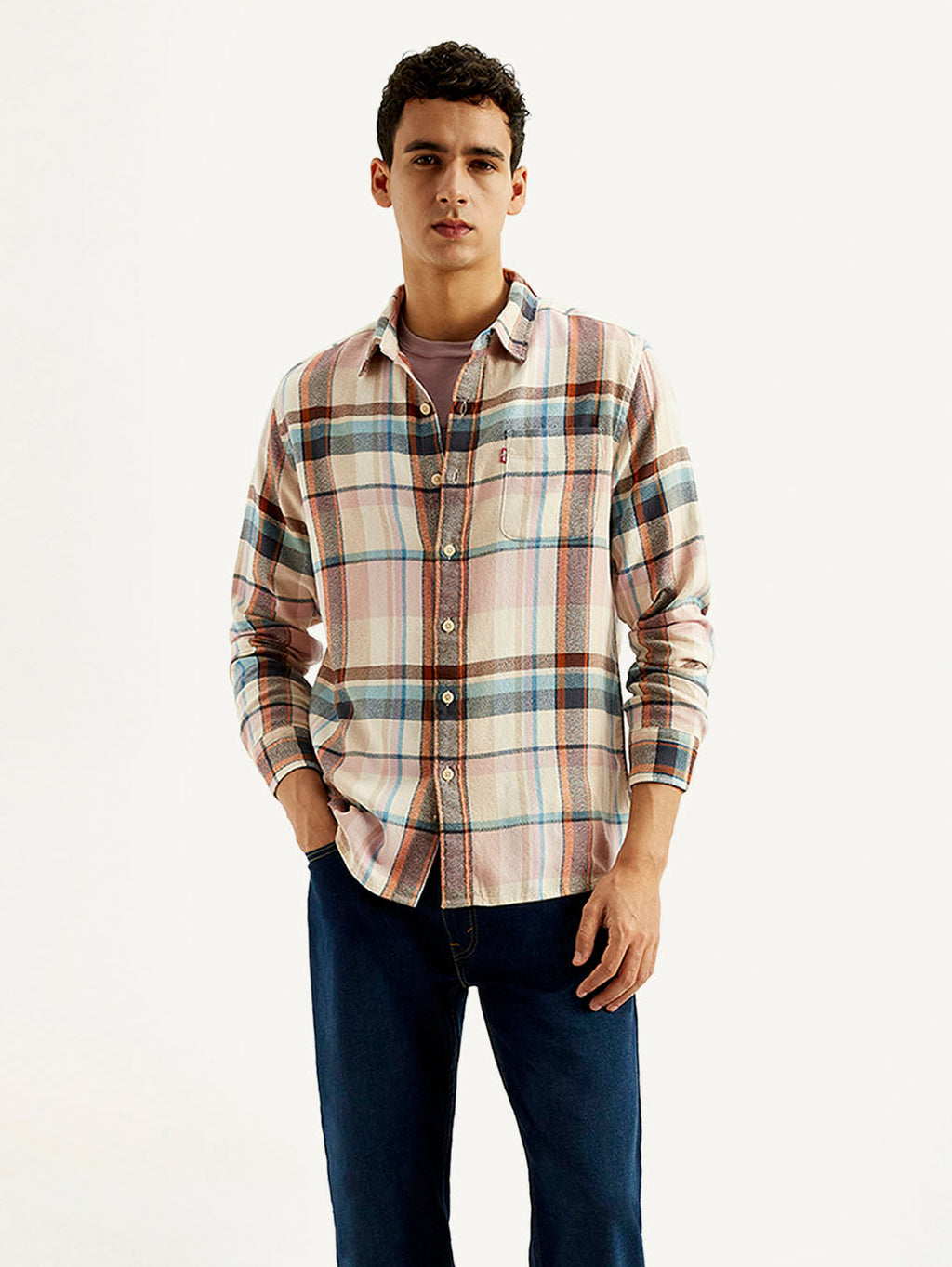 Men's Checkered Slim Fit Shirt