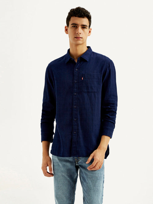 Men's Checkered Slim Fit Shirt
