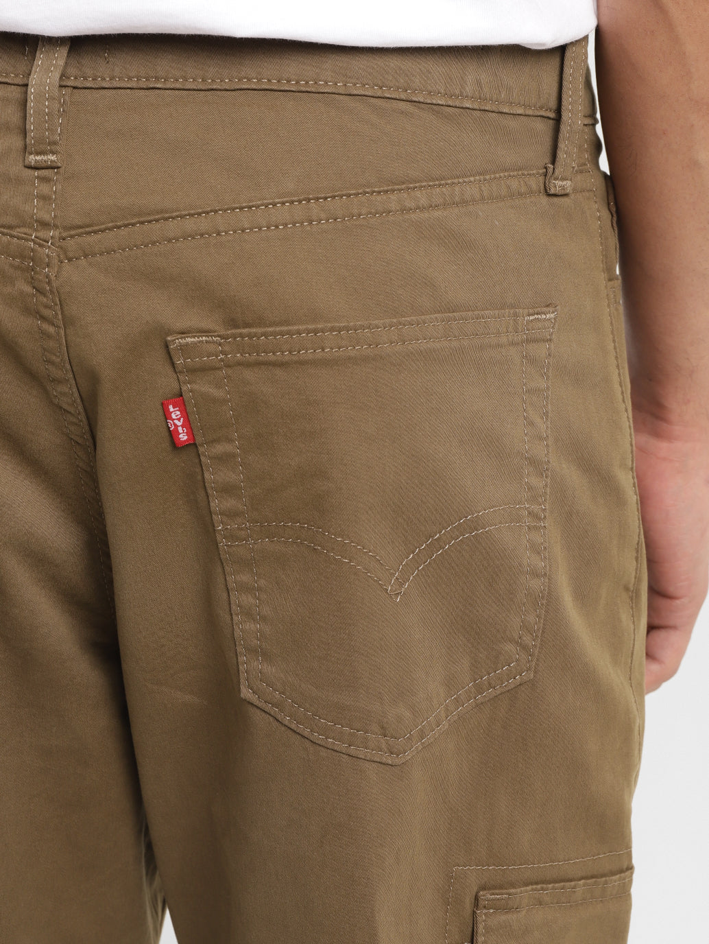 Men's Brown Loose Fit Cargo Trousers