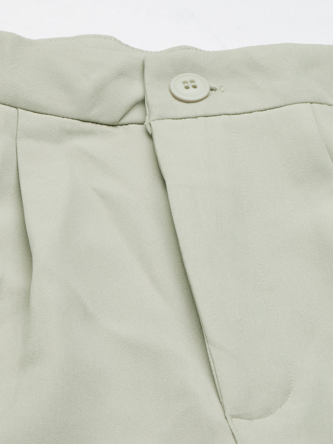 Women's Beige Relaxed Straight Fit Cotton Parallel Trouser