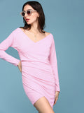 Women's Pink Sheath Dress