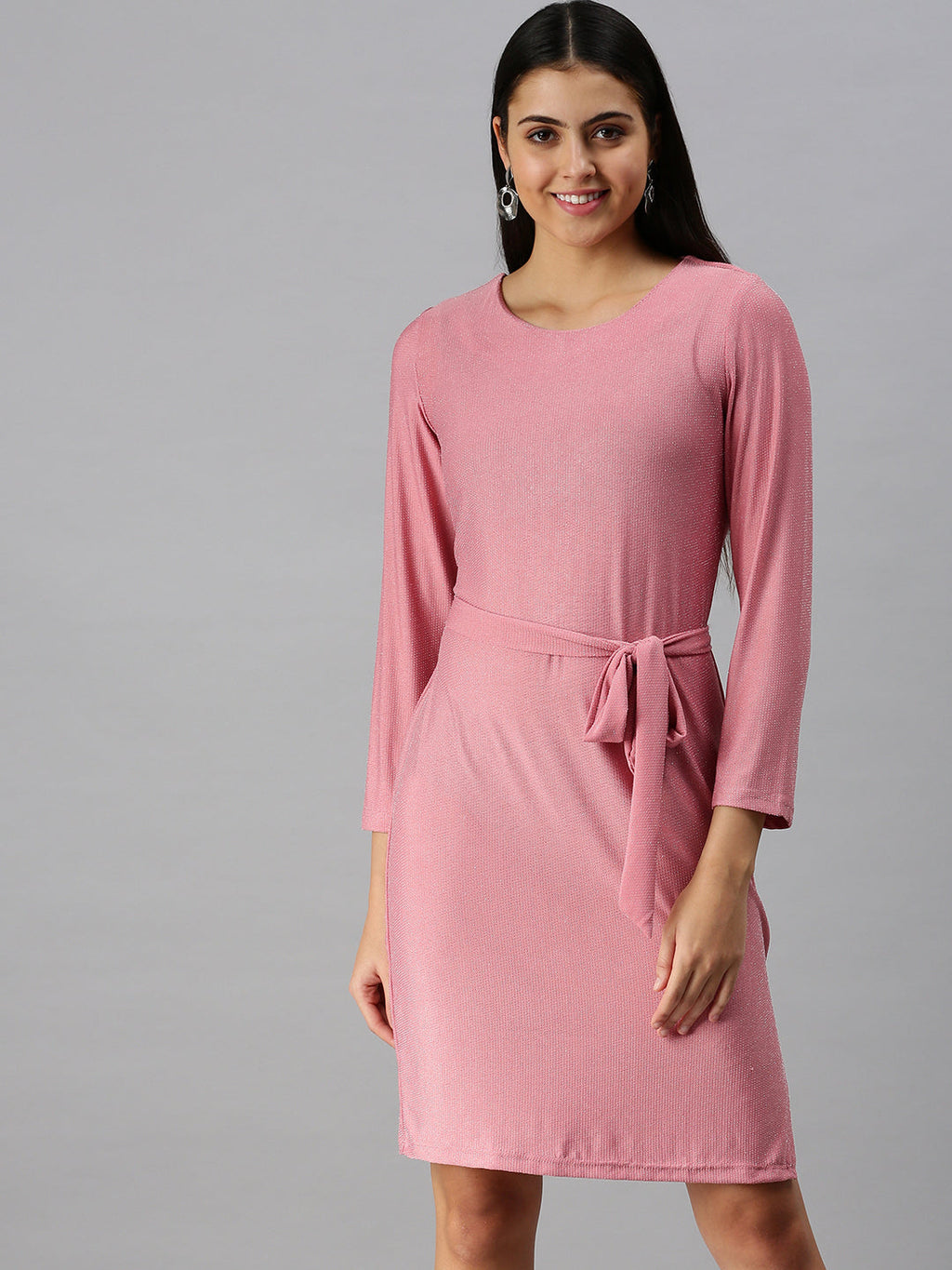 Women's Pink A-Line Dress