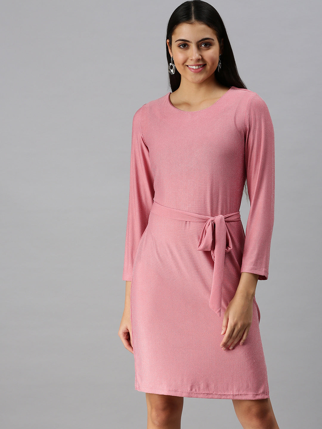 Women's Pink A-Line Dress