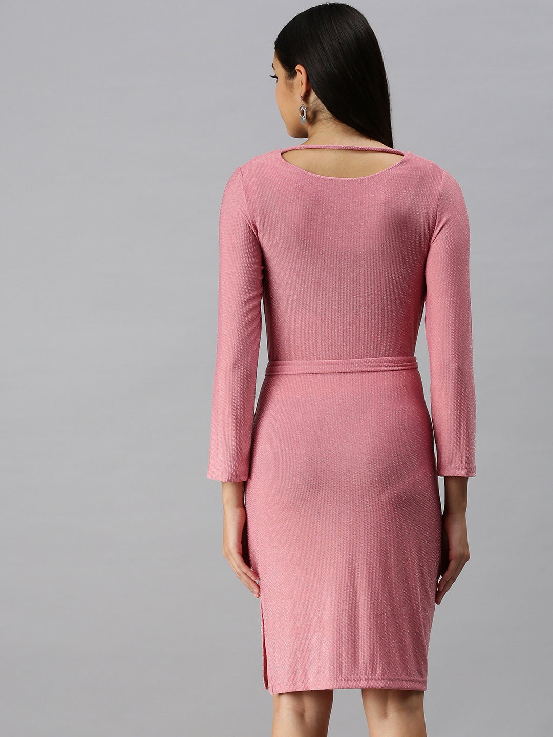 Women's Pink A-Line Dress