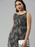 Women's Black A-Line Dress