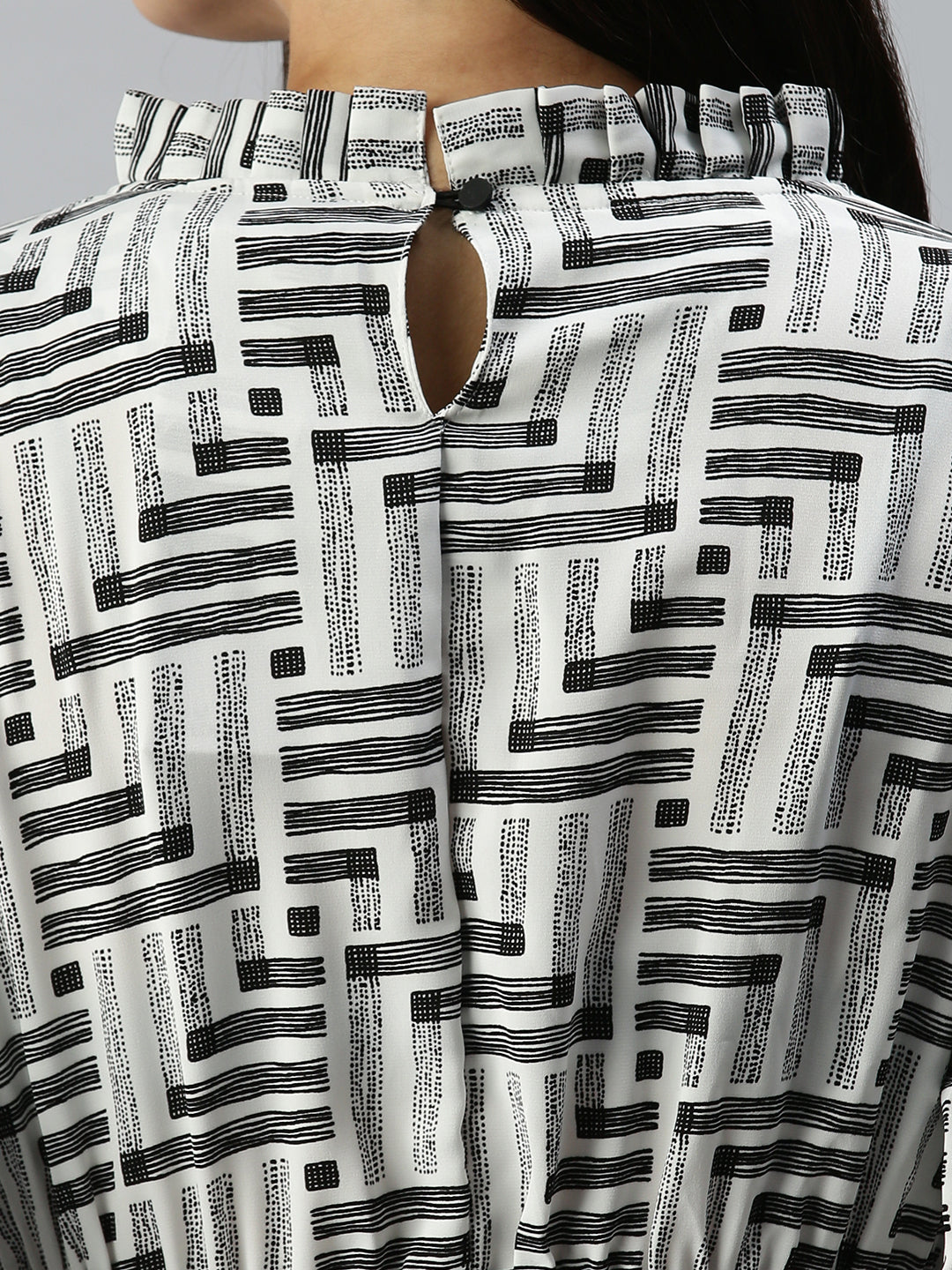 Women's White A-Line Dress