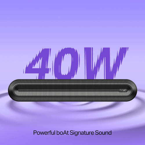 boAt Aavante 2.1 300 | Soundbar with 40W RMS, Wired Subwoofer & Multi-Connectivity