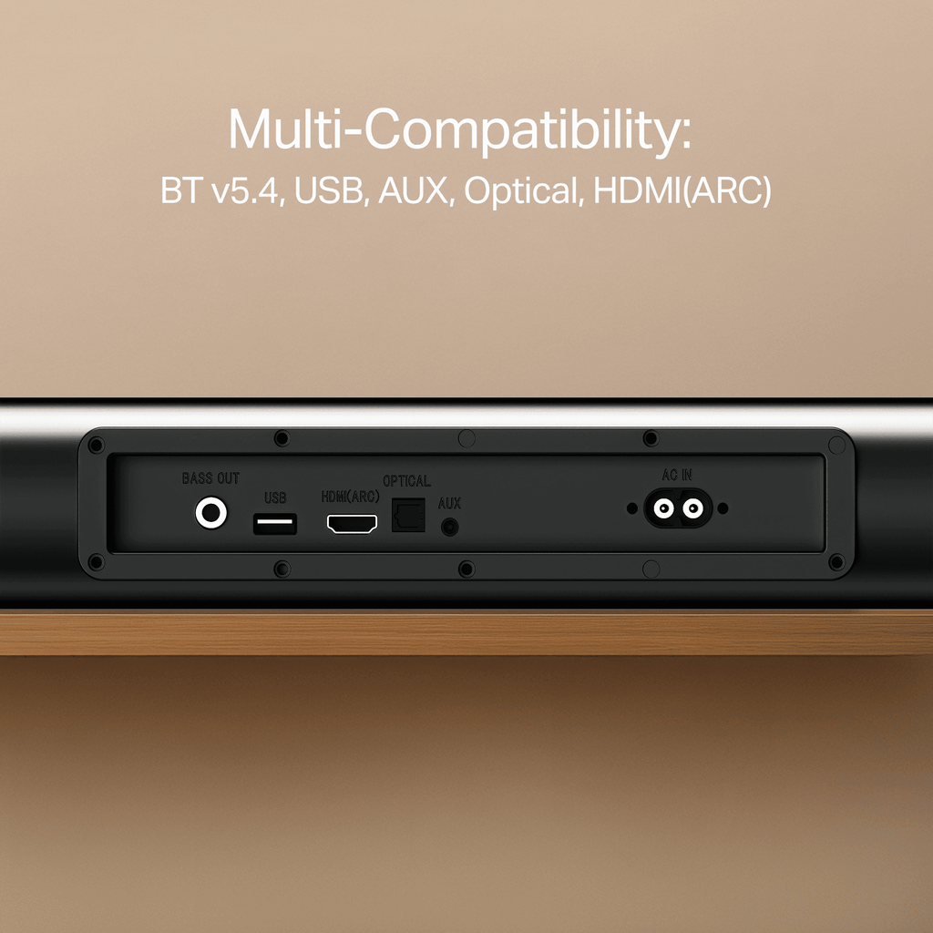 boAt Aavante Aura Plus | 160W 2.1 Channel Soundbar with Bluetooth v5.4, EQ Modes & Master Remote