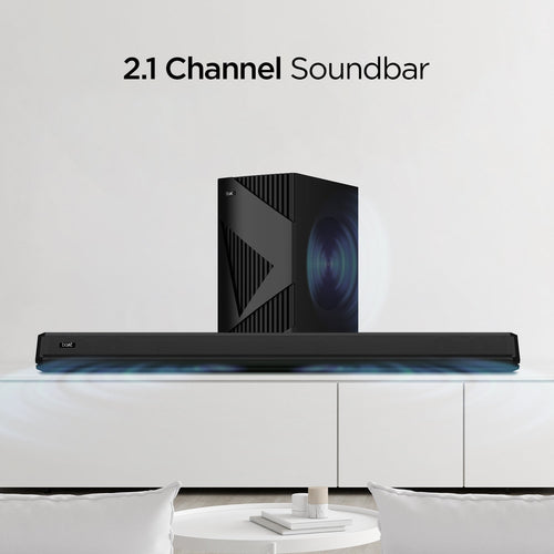 boAt Aavante Bar 1550 Pro | 160W RMS 2.1 Channel Soundbar, Wired Subwoofer, Multiple EQ Modes, LED Lights, AUX, USB, Optical