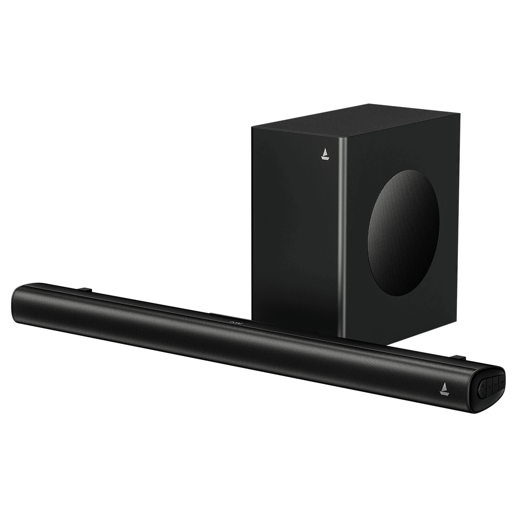 boAt Aavante 2.1 2000 | 200W Bluetooth Soundbar, 2.1 Channel with Wired Subwoofer, Multi-Connectivity, Wall Mountable
