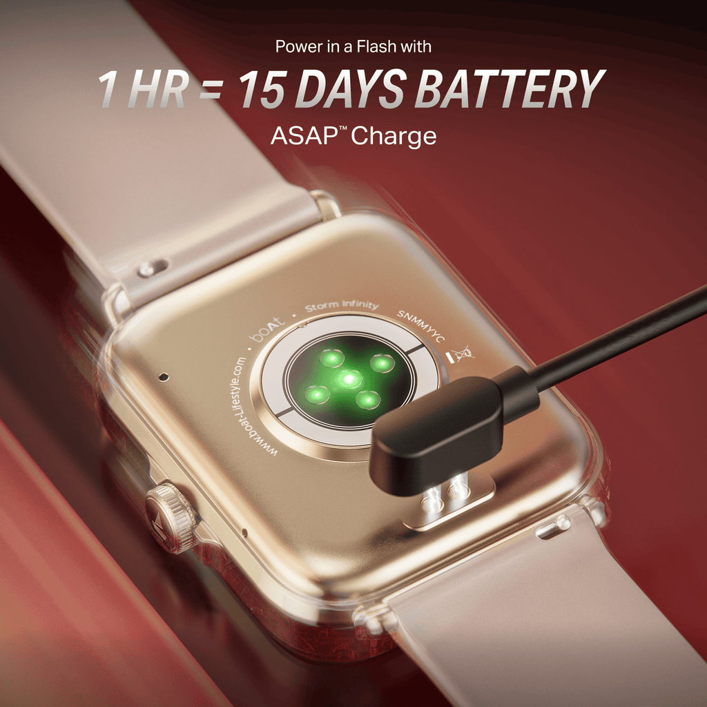 boAt Storm Infinity | Smartwatch with 1.83" HD Display, ASAP Charge, 15-Day Battery Life, Functional Crown, BT v5.4