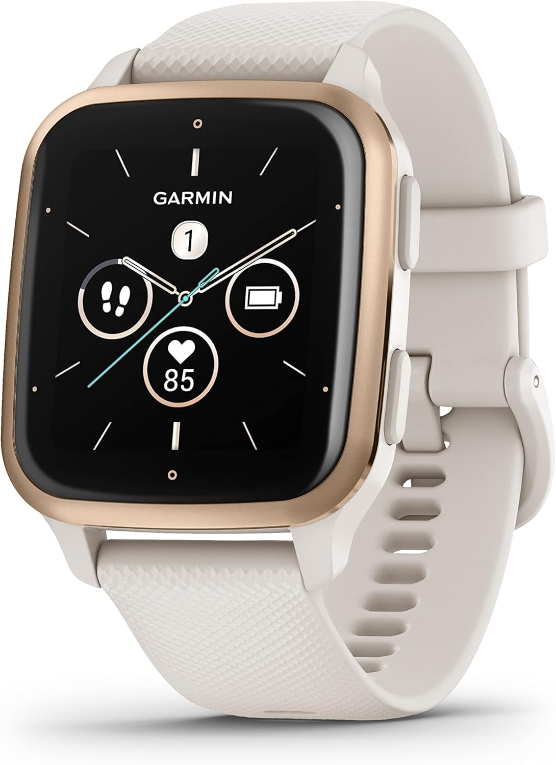 Garmin Venu Sq 2, Music, Ivory/Peach Gold, KOR/SEA