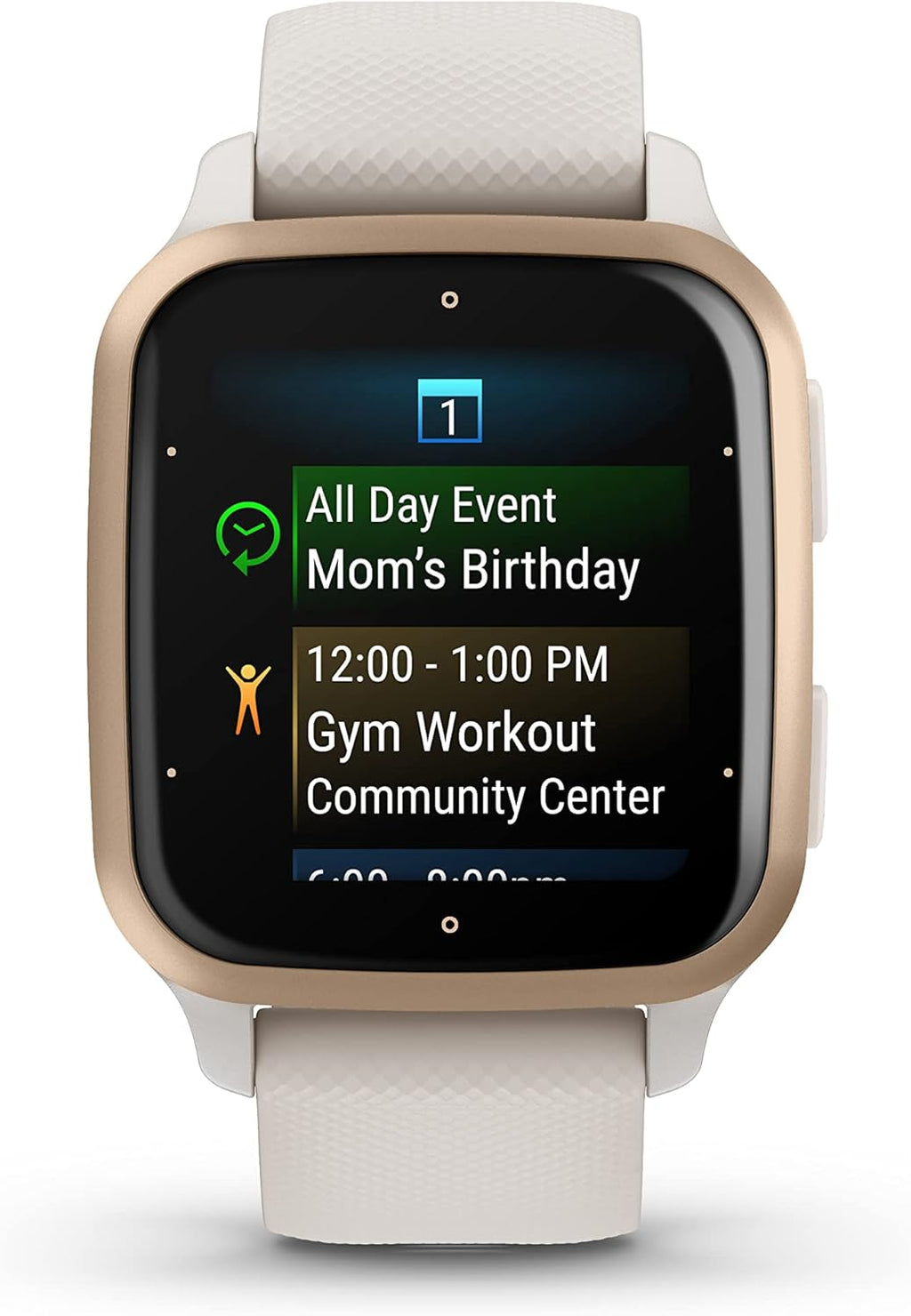 Garmin Venu Sq 2, Music, Ivory/Peach Gold, KOR/SEA