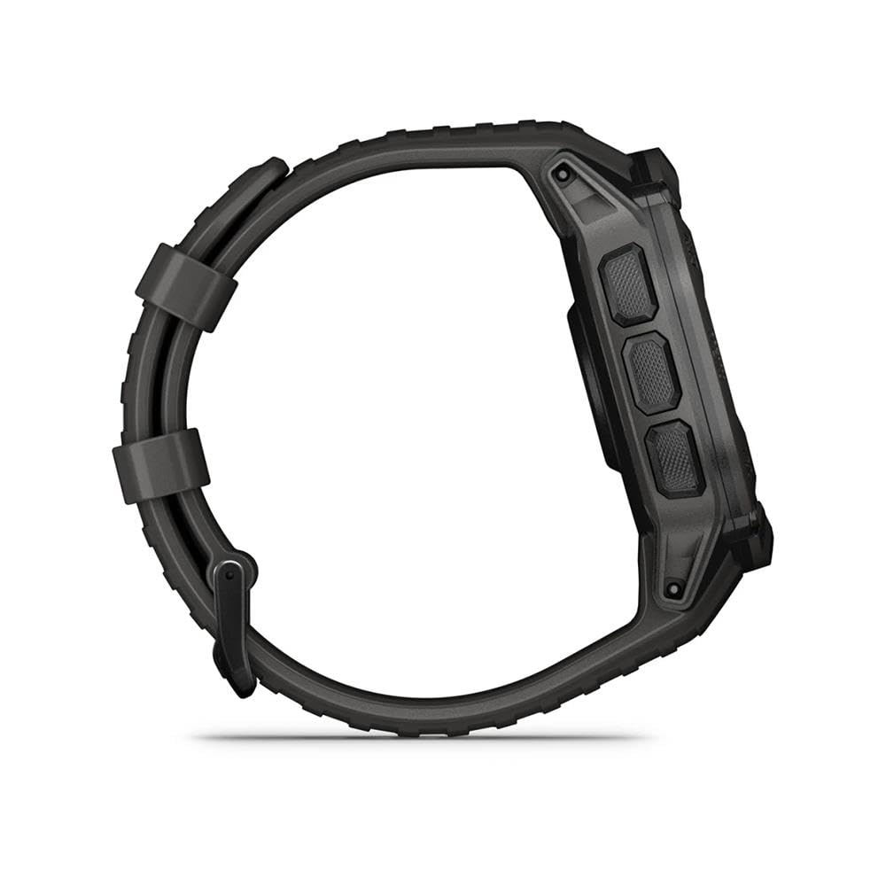 Garmin Instinct 2X Solar, Large Rugged GPS Smartwatch, Built-in Sports Apps and Health Monitoring, Solar Charging and Ultratough Design Features, Graphite