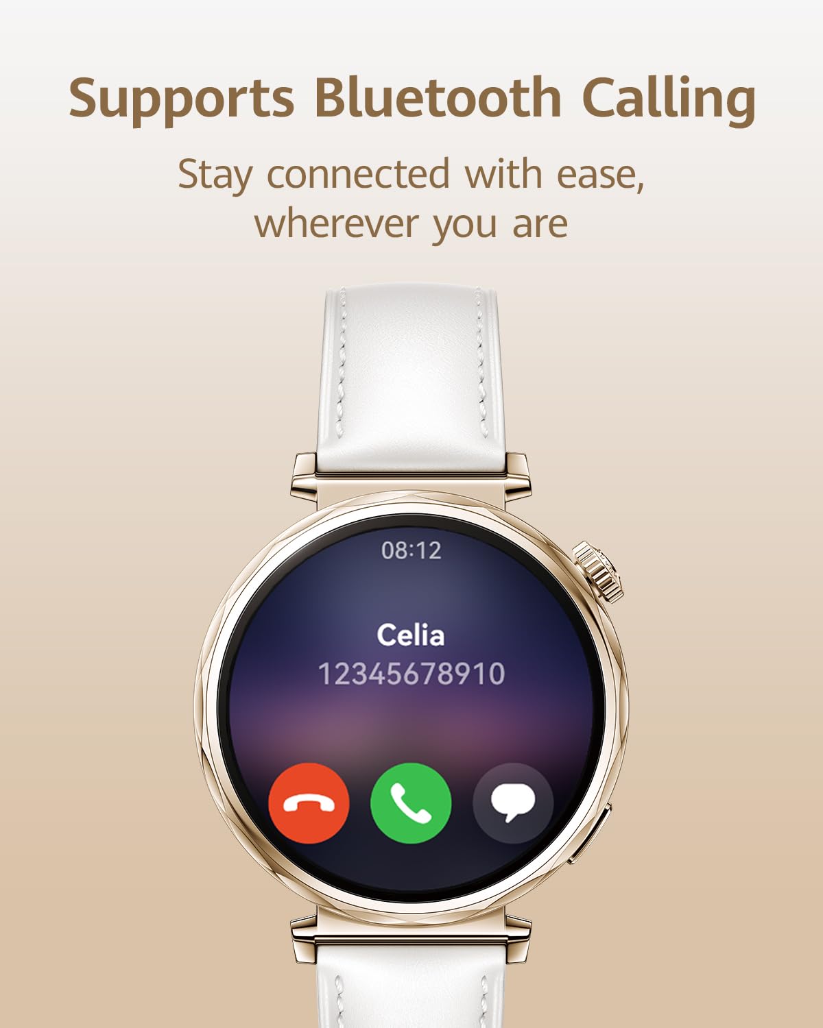 HUAWEI Watch GT 5 41mm Smartwatch, Up to 7 Days Battery Life, iOS & Android Compatible,Built in Maps, Pro-Level Sports Call&Message Reply, Free FreeBuds 5I (White)