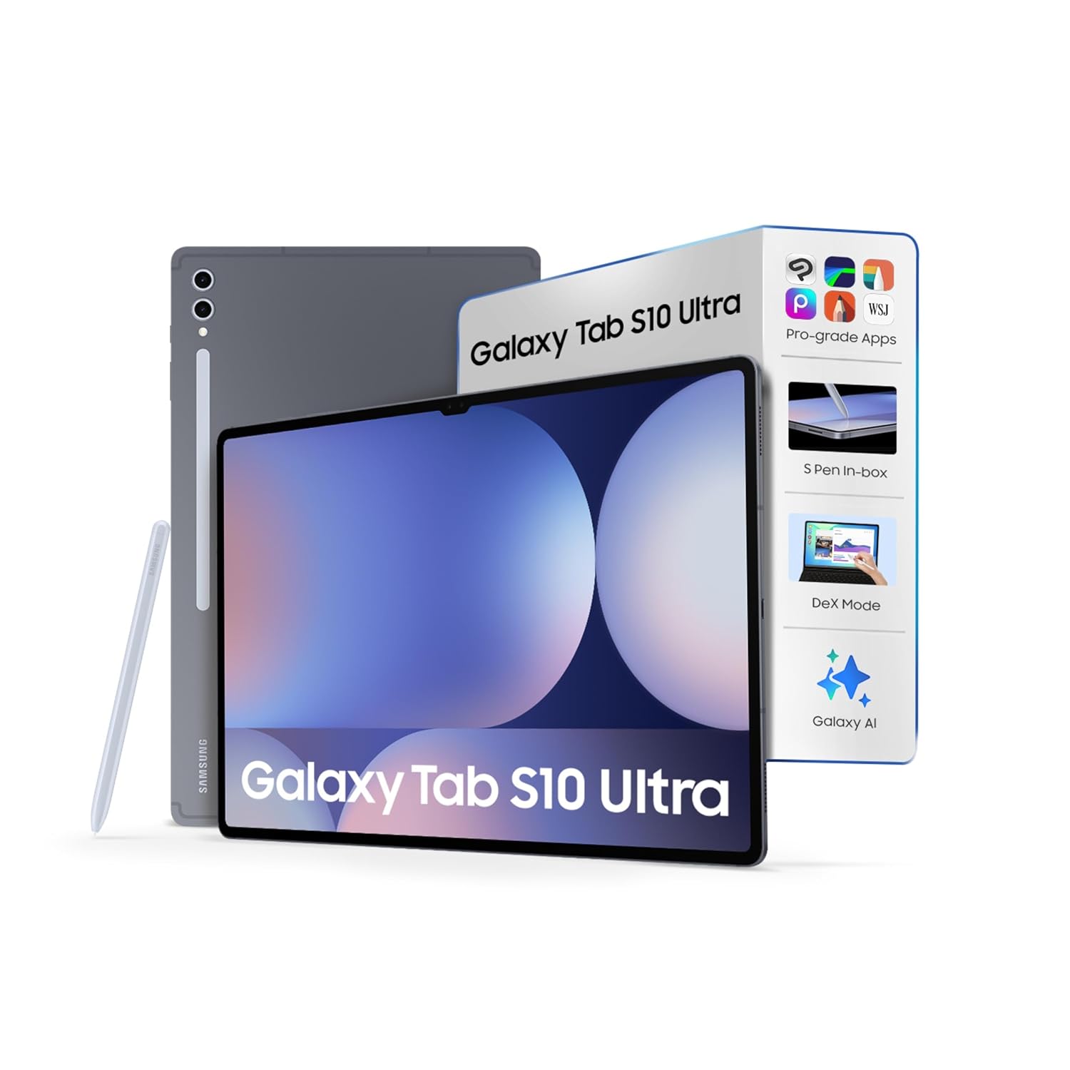 Samsung Galaxy Tab S10 Ultra [Smartchoice], S Pen in-Box, 36.99 cm (14.6 inch) Dynamic AMOLED 2X Display, 12 GB RAM, 256 GB Storage, Wi-Fi Tablet, Moonstone Gray