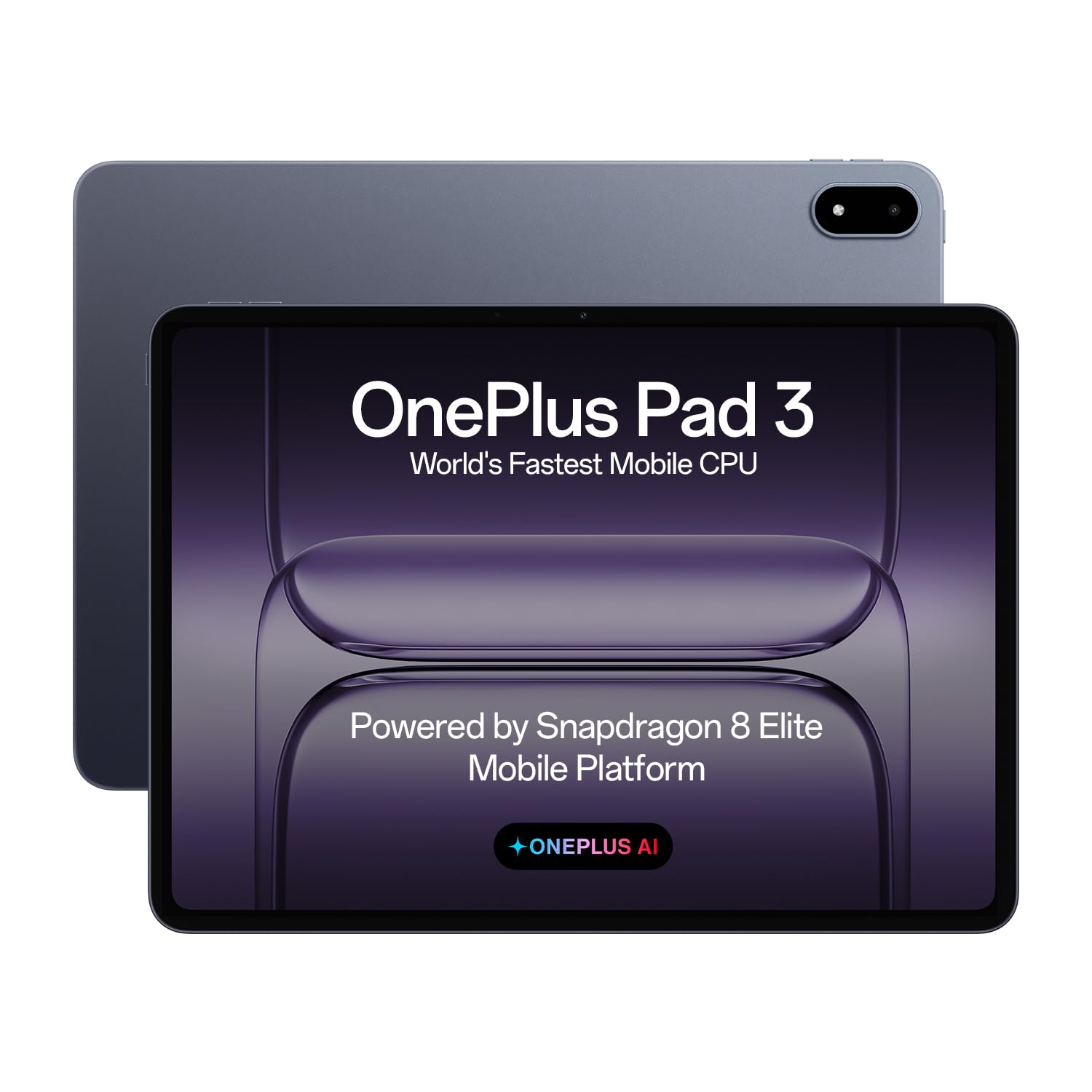 OnePlus Pad 3 World's Fastest Snapdragon 8 Elite Processor, 13.2" 3.4k Screen, 144Hz Adaptive Refresh Rate, 8 Speakers, OnePlus AI, 12140 mAh Battery, WiFi, Storm Blue