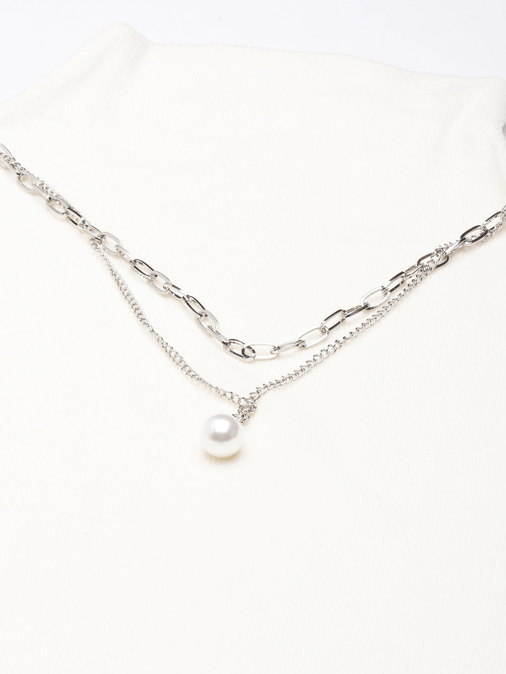 Women's Cream Pack Velvet Fitted Top Comes With Chain