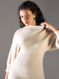 Women's Cream Bodycon Mini Dress
