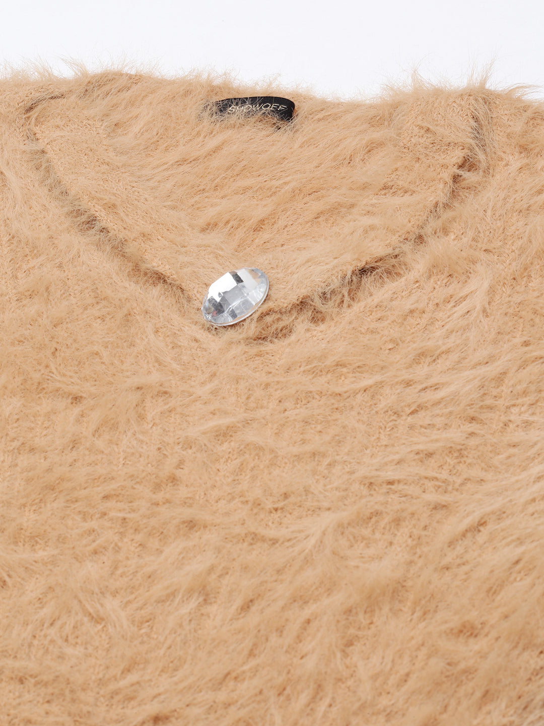 Women's Beige Knits Bodycon Dress