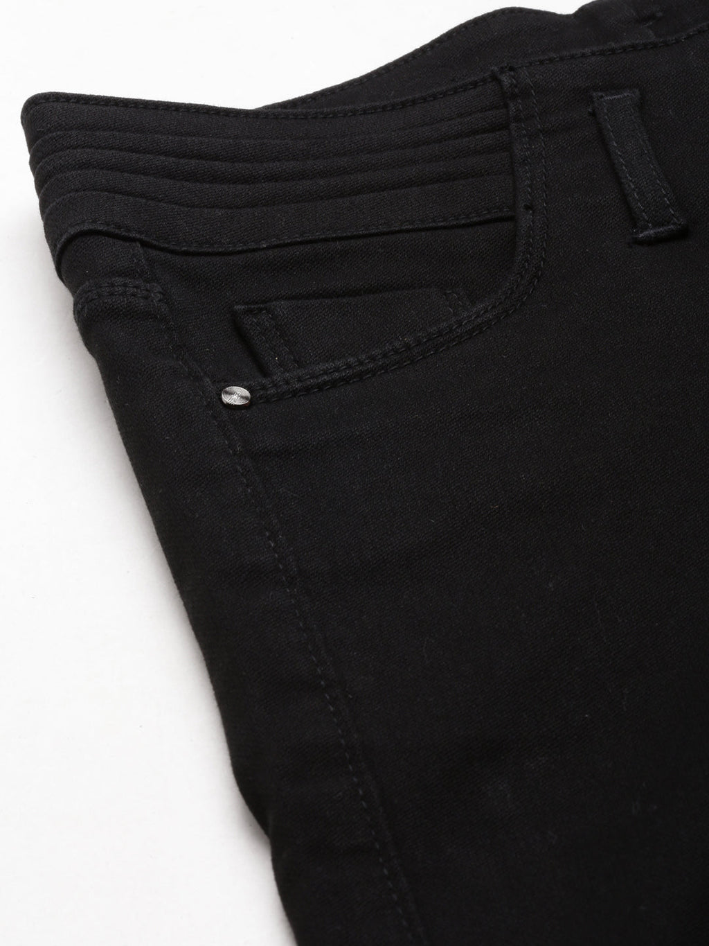 Women's Black Slim Fit Acid Wash Denim Jeans