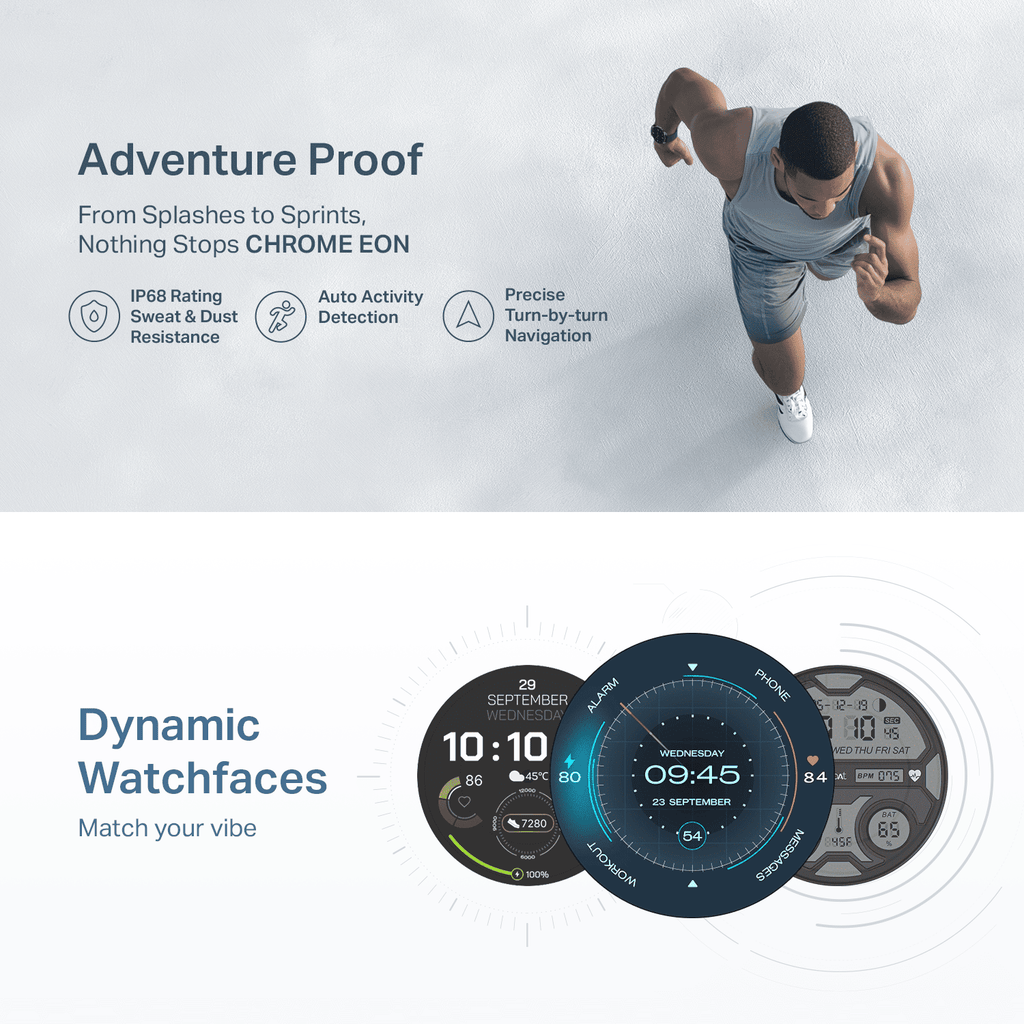 boAt Chrome Eon | Smartwatch with AI Coach, 1.43" AMOLED Display & Advanced S1 Processor