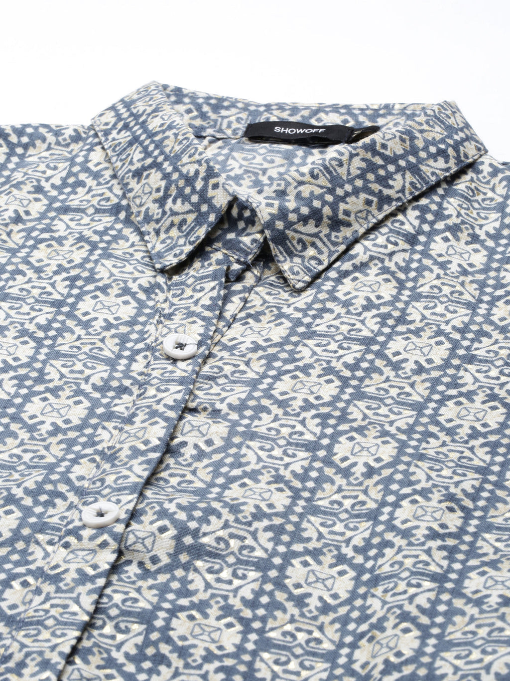 Women's Blue Solid A-Line Kurta