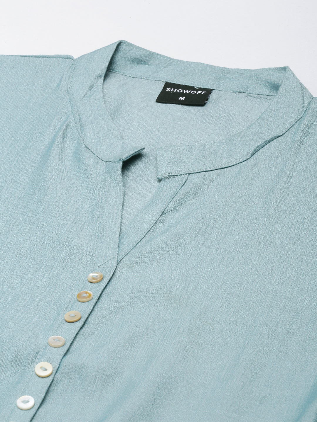 Women's Straight Grey Solid Kurta