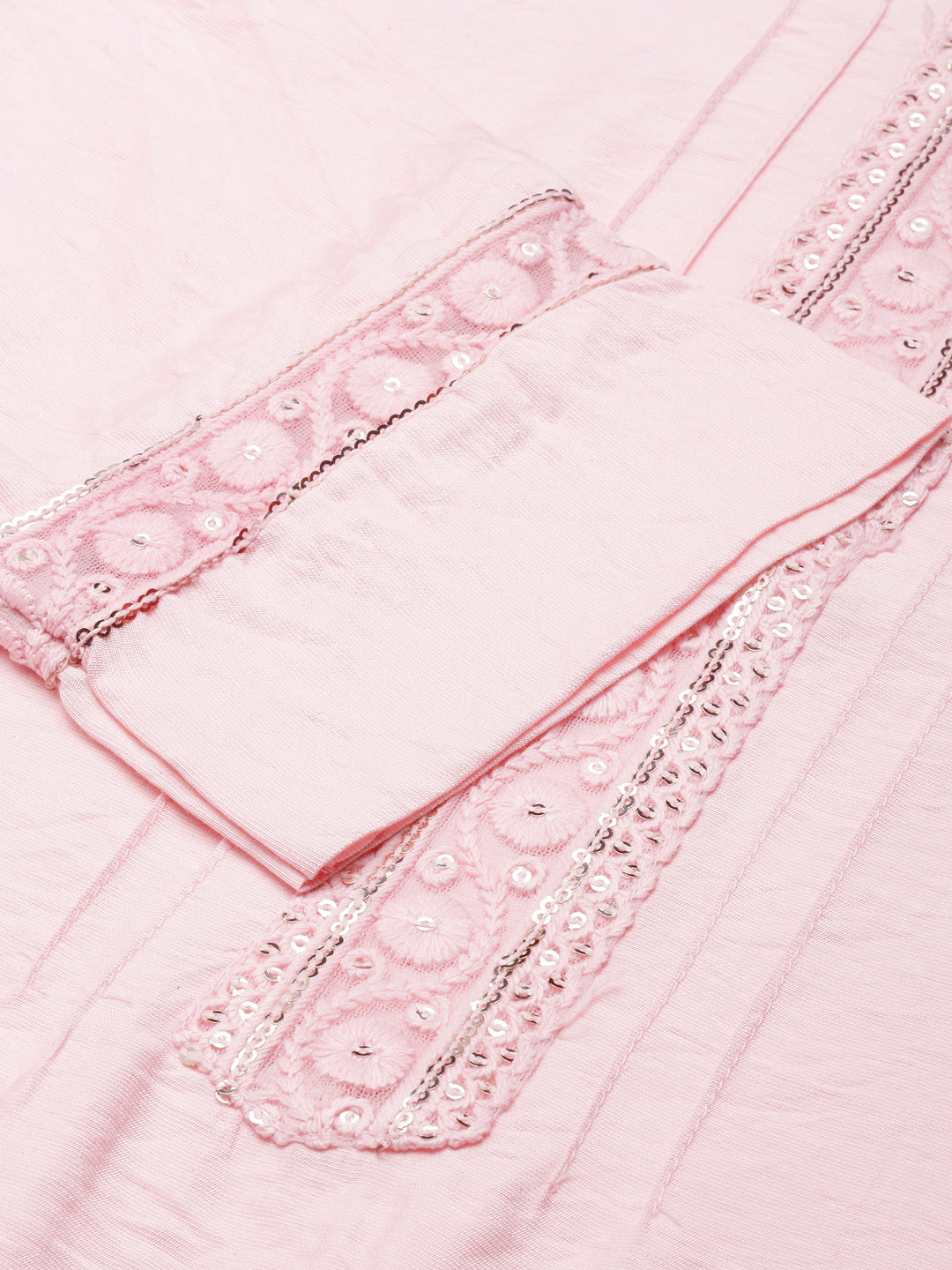 Women's Straight Pink Solid Kurta