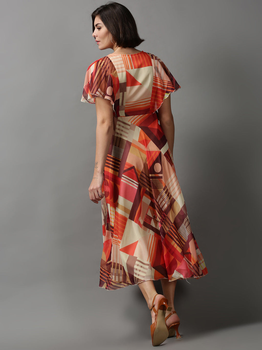 Women's Multi Printed Maxi Dress