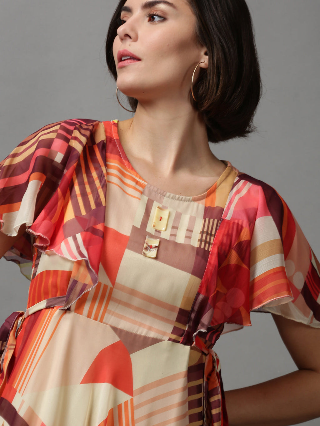 Women's Multi Printed Maxi Dress