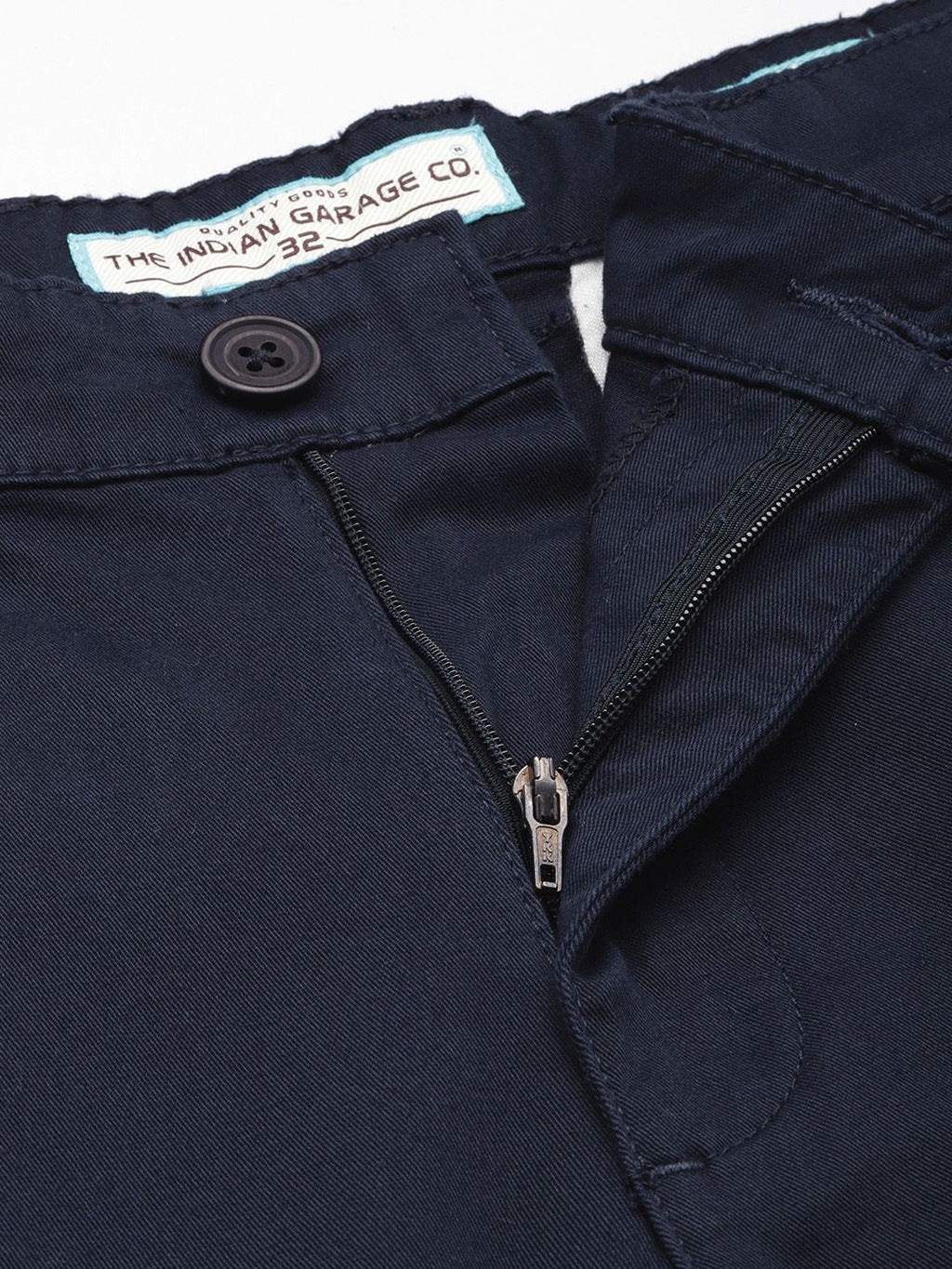 Men's Navy Regular Fit Solid Casual Shorts