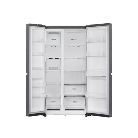 LG 650 Litres 3 Star Side-by-Side Convertible Refrigerator (GL-B257JDS3, Dazzle Steel)
