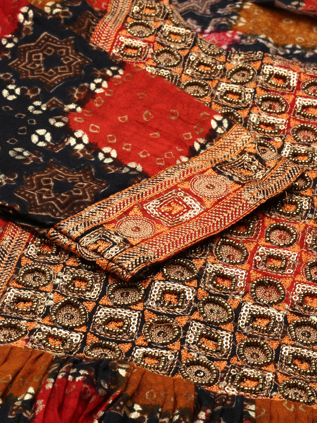 Women's Multicolour Printed Anarkali Kurta