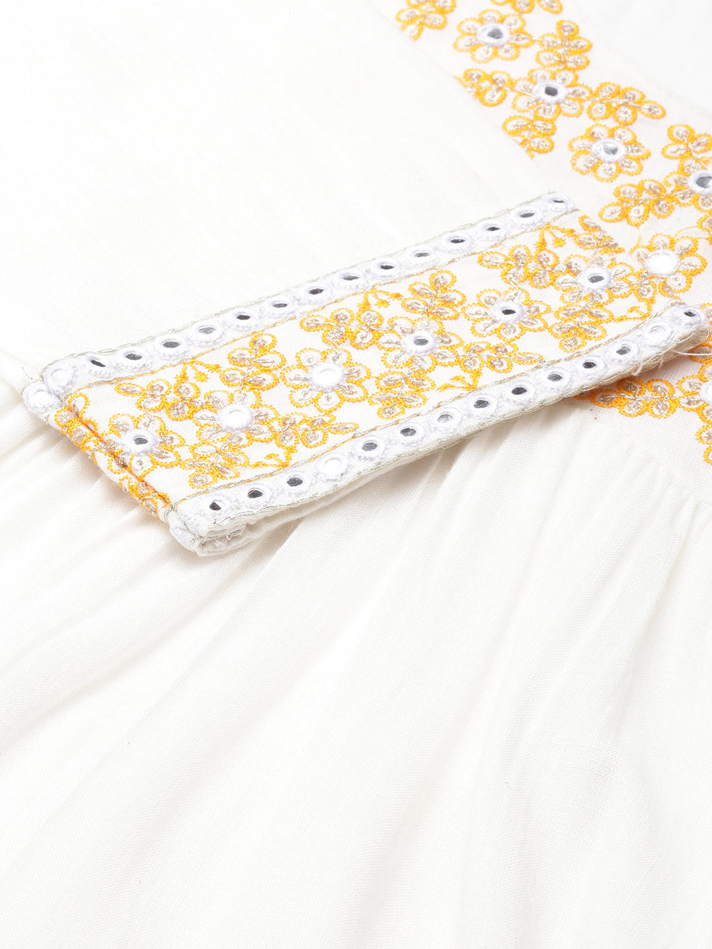 Women's Ethnic Straight Off White Solid Kurta Sets with Dupatta