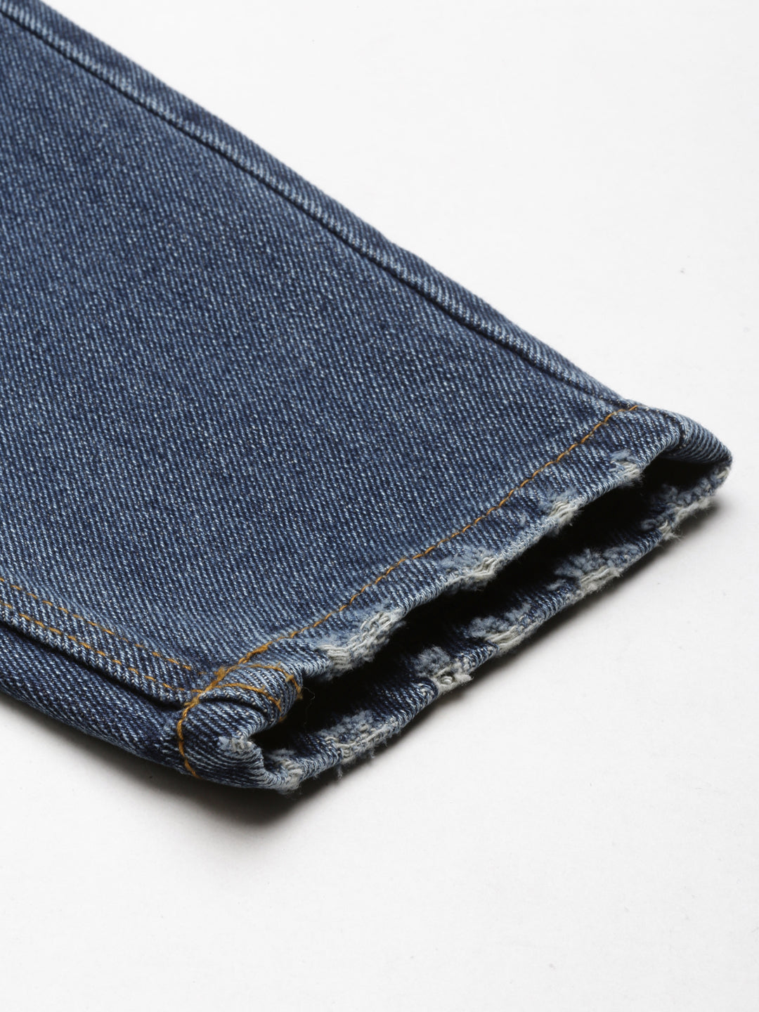 Women's Blue Acid Wash High-Raise Denim Cropped Jeans