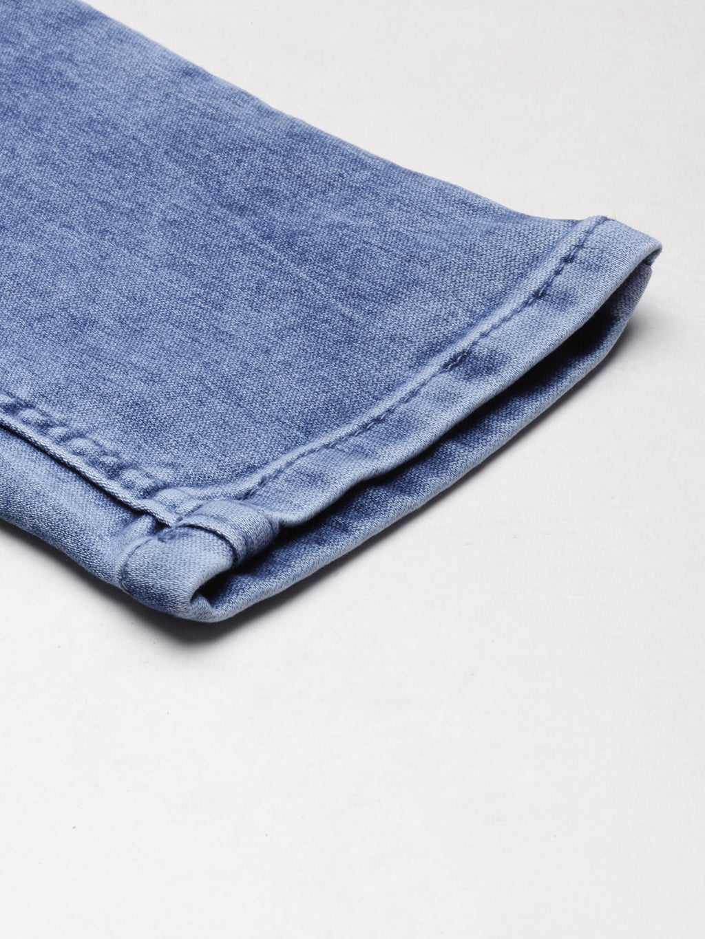 Women's Blue Solid Skinny Fit Denim Jeans