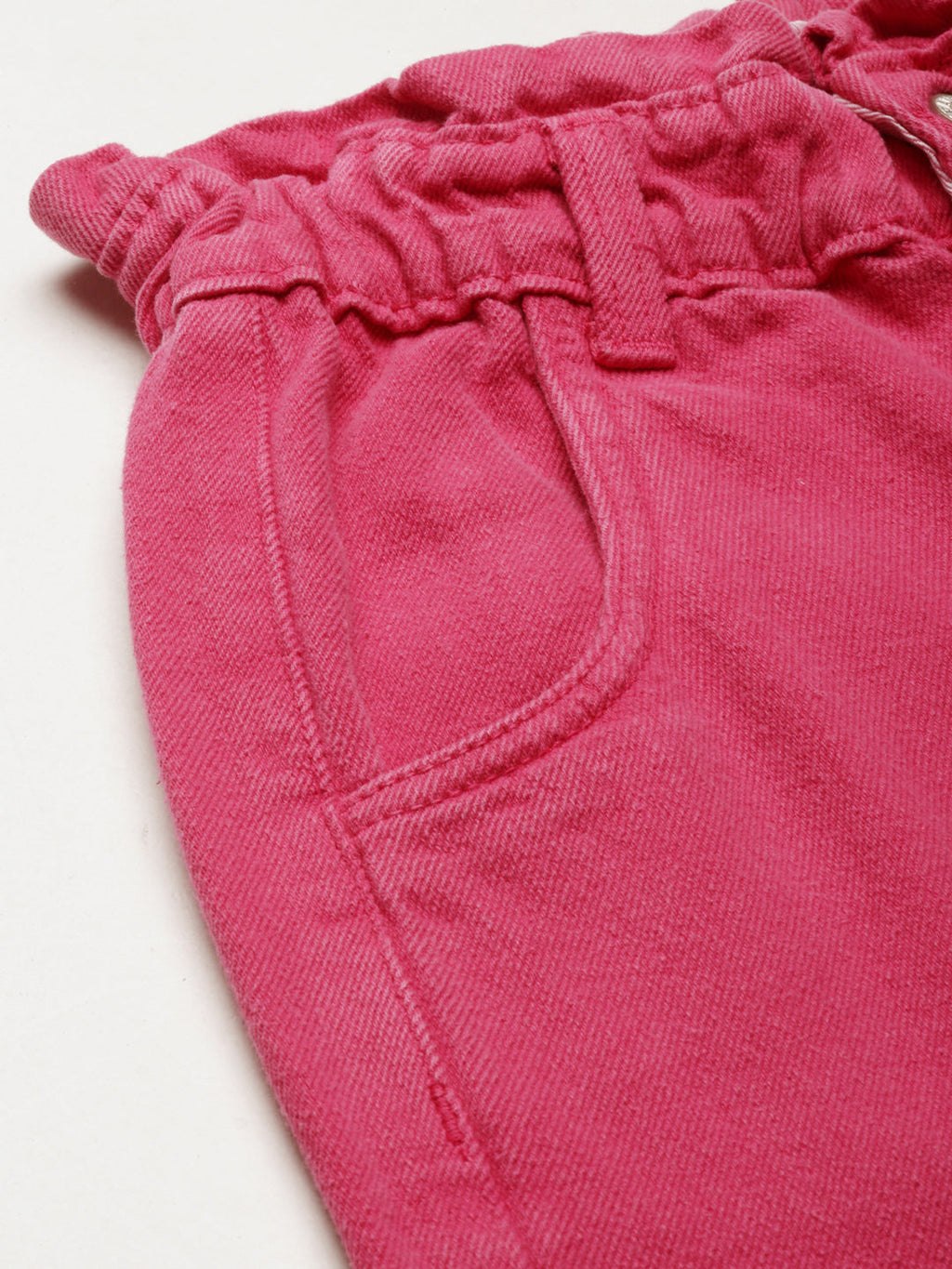 Women's Fuchsia Regular Fit Acid Wash Denim Jeans